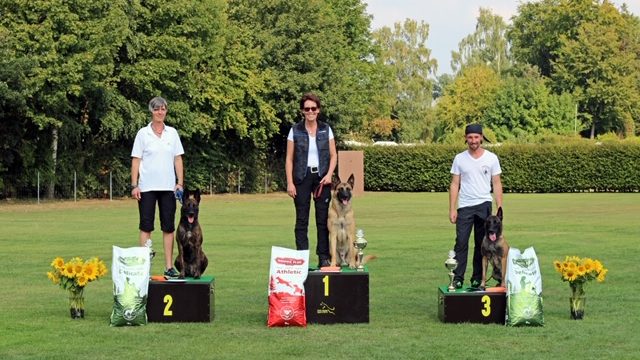 Landesverbandsmeisterin  IGP 2019 ist erneut Irmgard Steinberg mit Ihrem Faros vom Haus Mecki